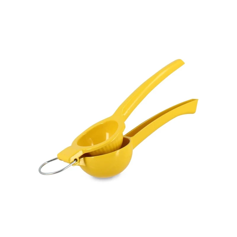 Presse-citron 22cm en aluminium jaune