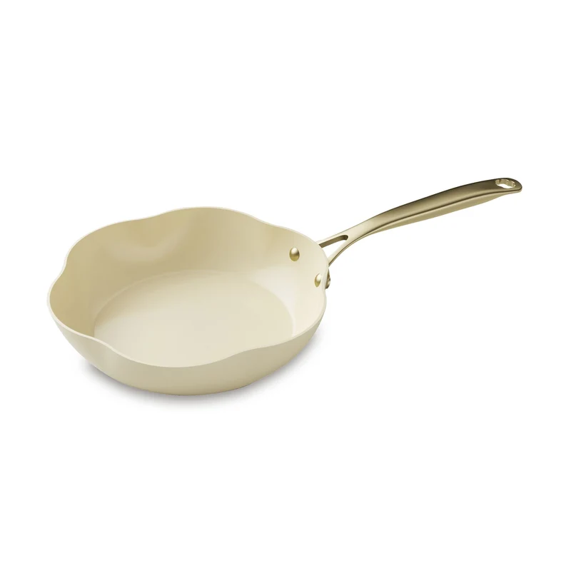 Poêle Dahlia 26 cm en aluminium recyclé beige