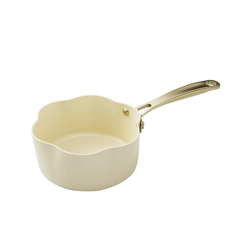 Casserole Dahlia 18 cm en aluminium recyclé beige