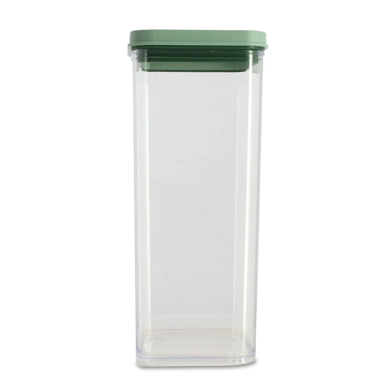 Boîte hermétique 1,5L en plastique avec couvercle vert