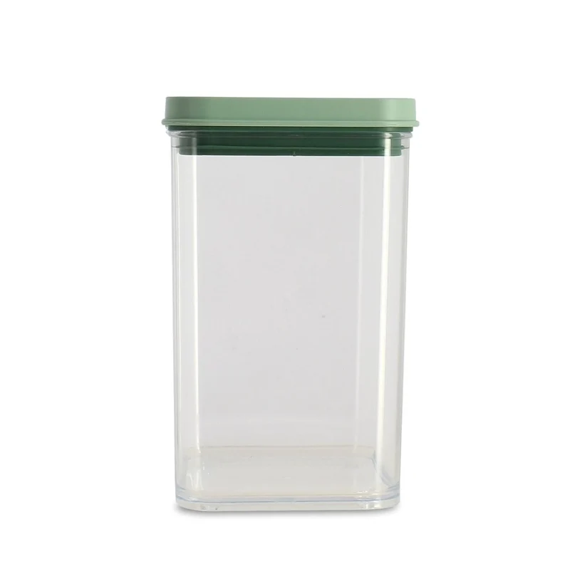 Boîte hermétique 1L en plastique avec couvercle vert