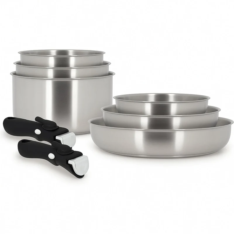 Set de 8 pièces Iris en acier inoxydable