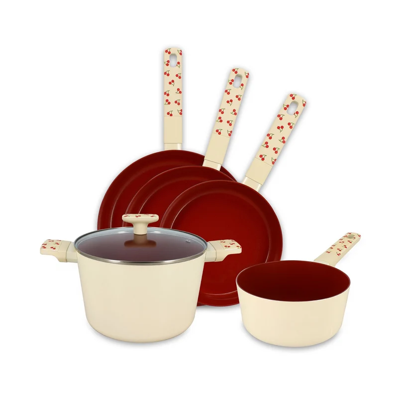 Set de 5 pièces Cerise en aluminium