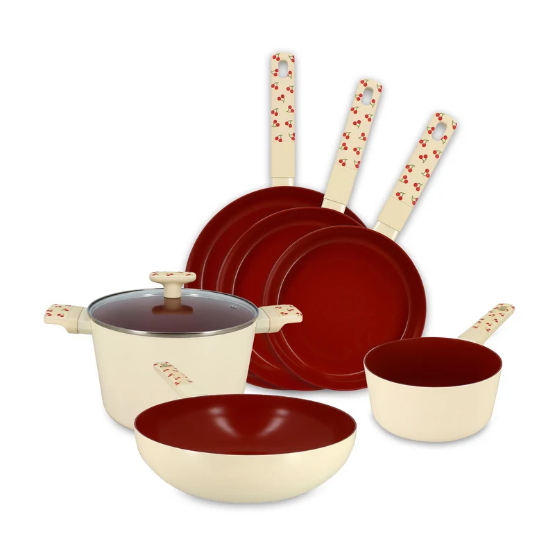 Set de 6 pièces Cerise en aluminium
