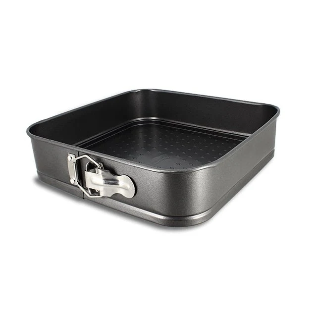 Moule à charnière carré Amandine en acier carbone 26 cm