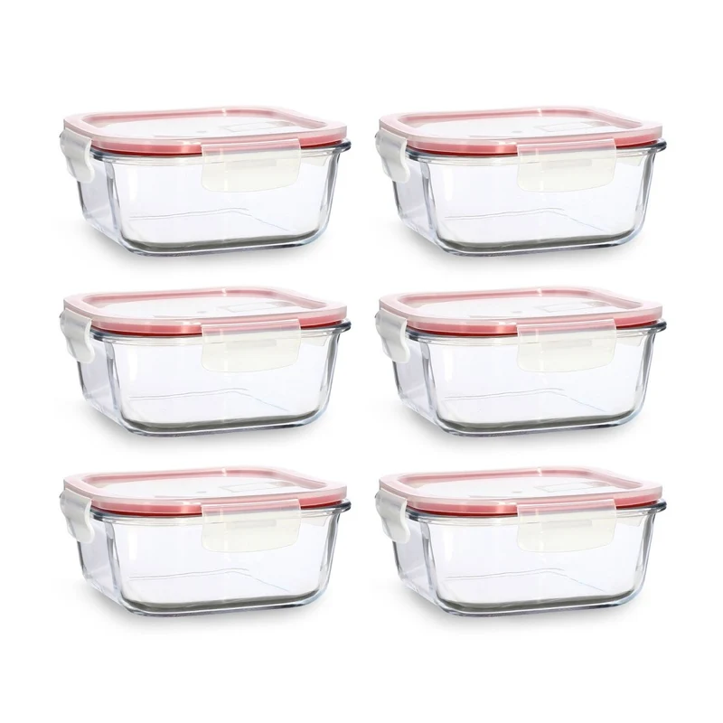Lot de 6 boîtes hermétiques Clémentine 800mL