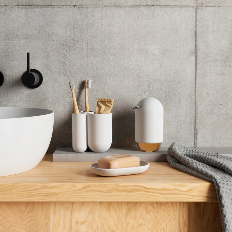 Accessoires de bain blanc - Touch