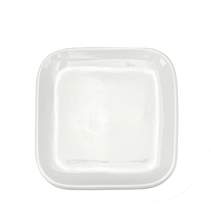 Assiette à salade - Blanc lustré