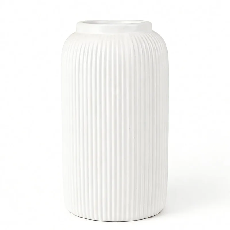 Grand vase blanc - Ripple