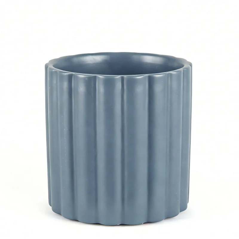 Cache-pot bleu mirage -Curl