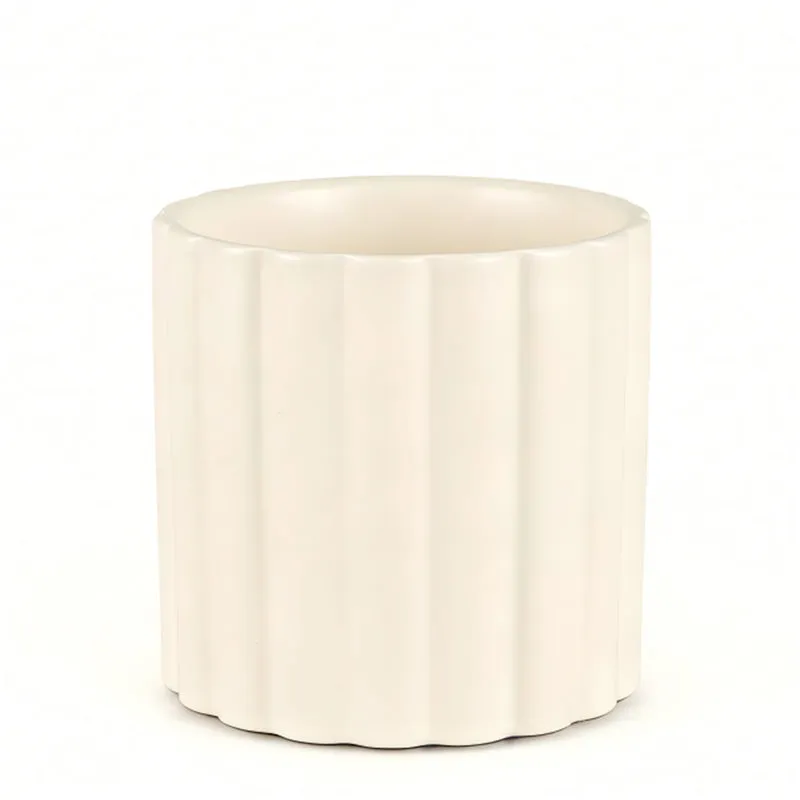 Cache-pot beige - Curl