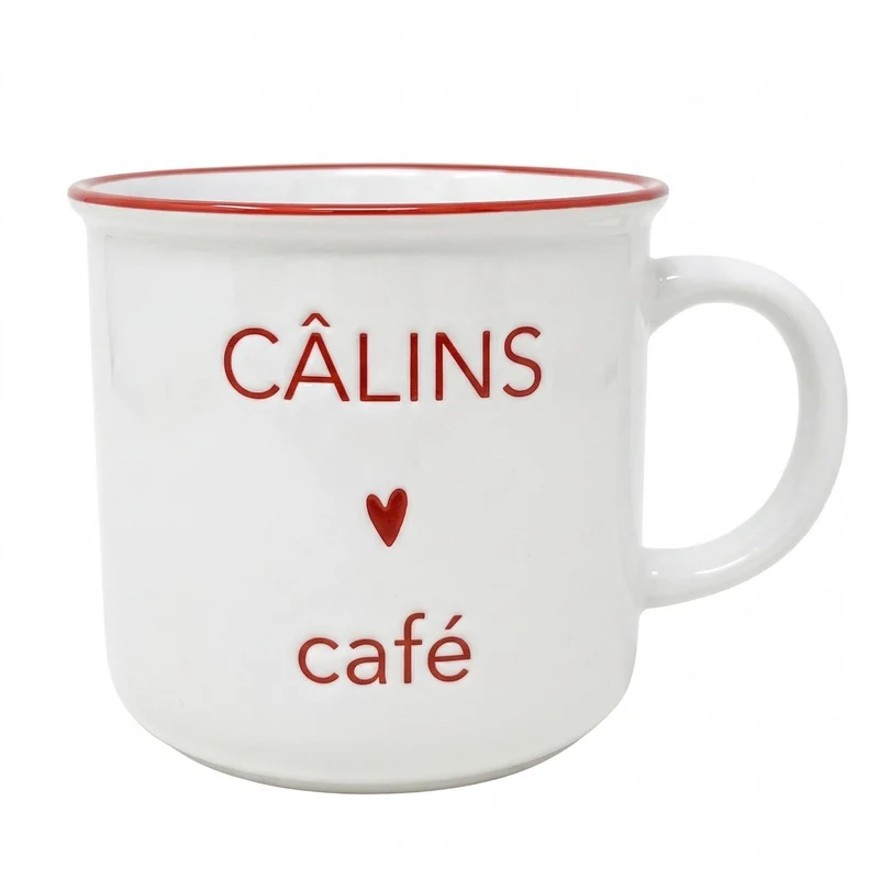 Tasse blanche - Câlins & café