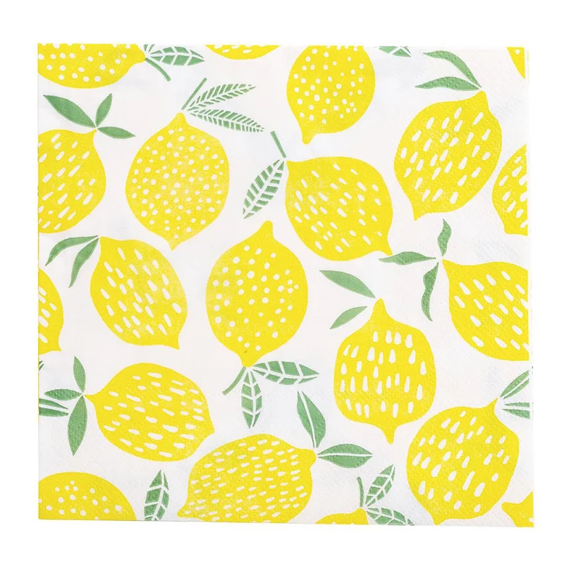 Serviettes de table - Citrons