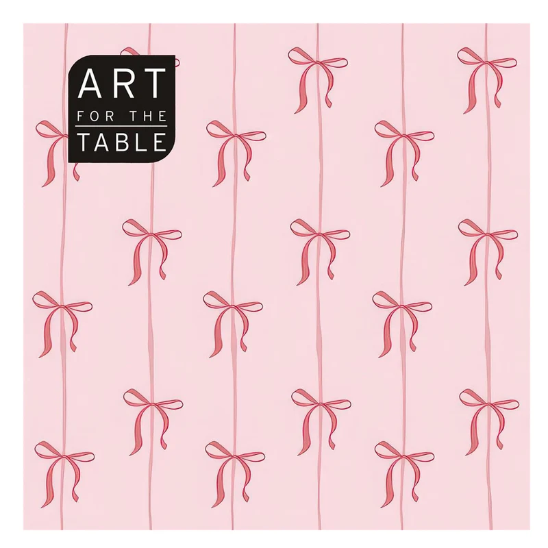 Serviettes de table - Boucles roses