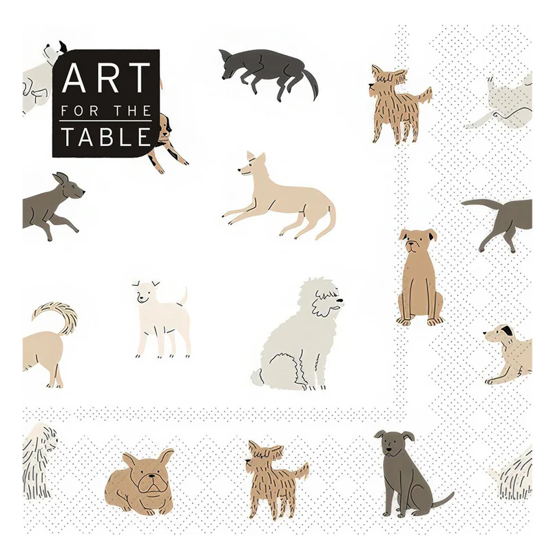 Serviettes de table - Chiens