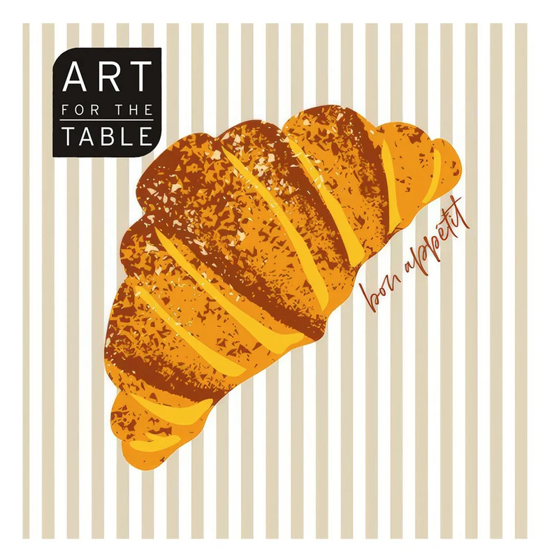 Serviettes de table - Croissant