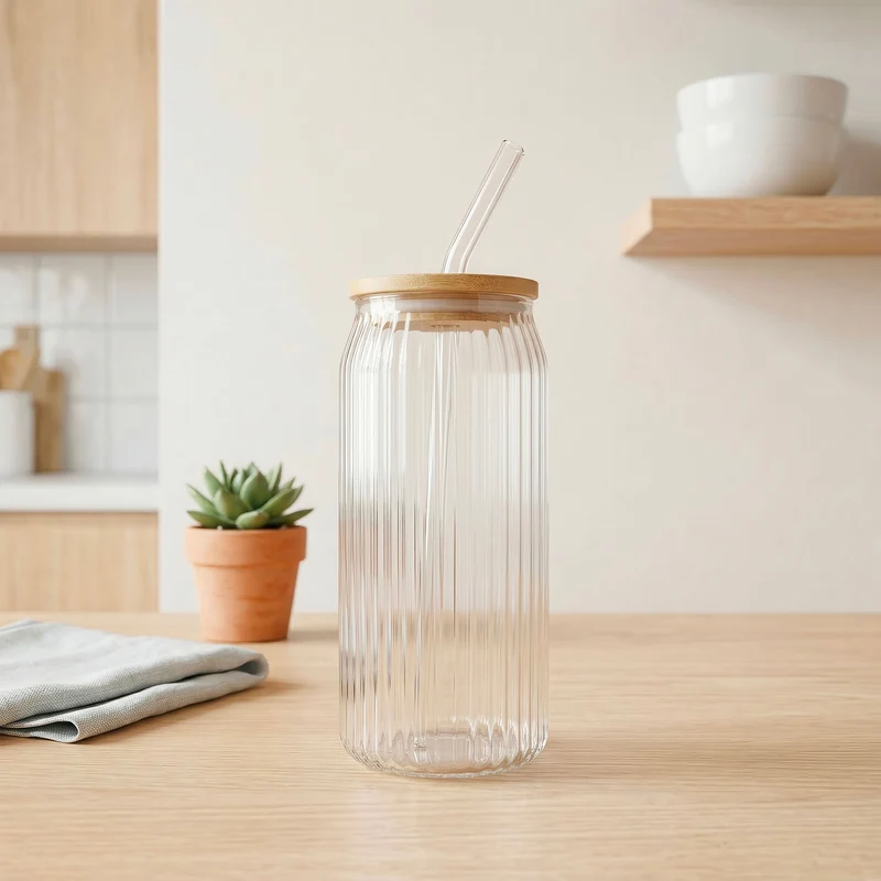 Verre strié avec paille - Optique