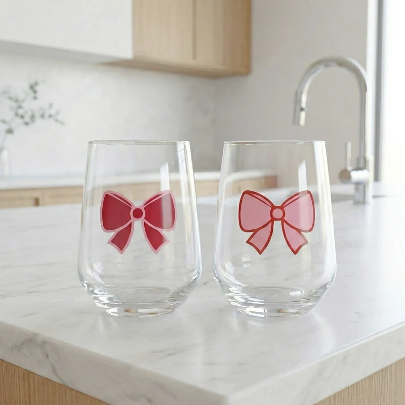 Duo de verres à vin sans pied - Boucle