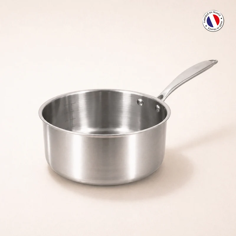 Casserole Triply en acier inoxydable triple couche 18 cm 🇫🇷